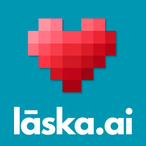 laska.ai logo — tyrkysová varianta