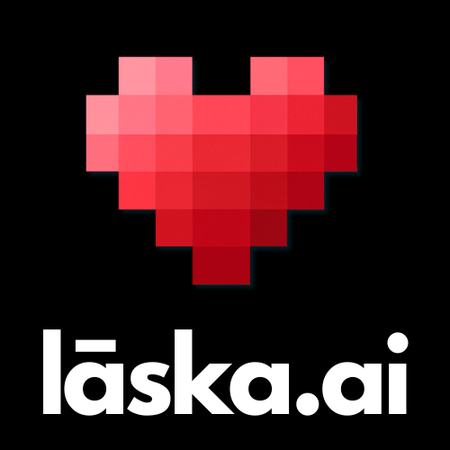 laska.ai logo v černé