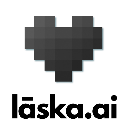 laska.ai logo ve světlé variantě