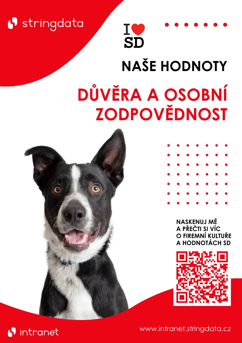 Leták StringData — Důvěra a osobní zodpovědnost