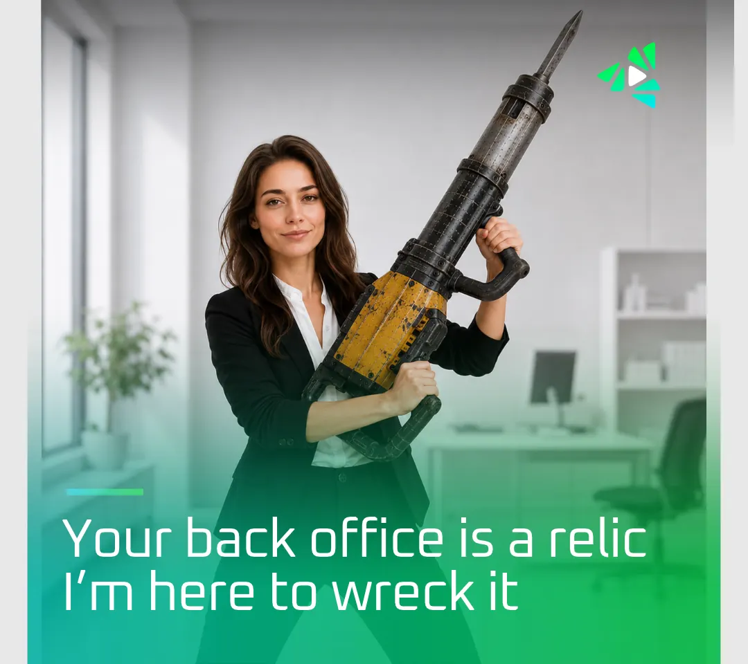 Social post: Your back office is a relic